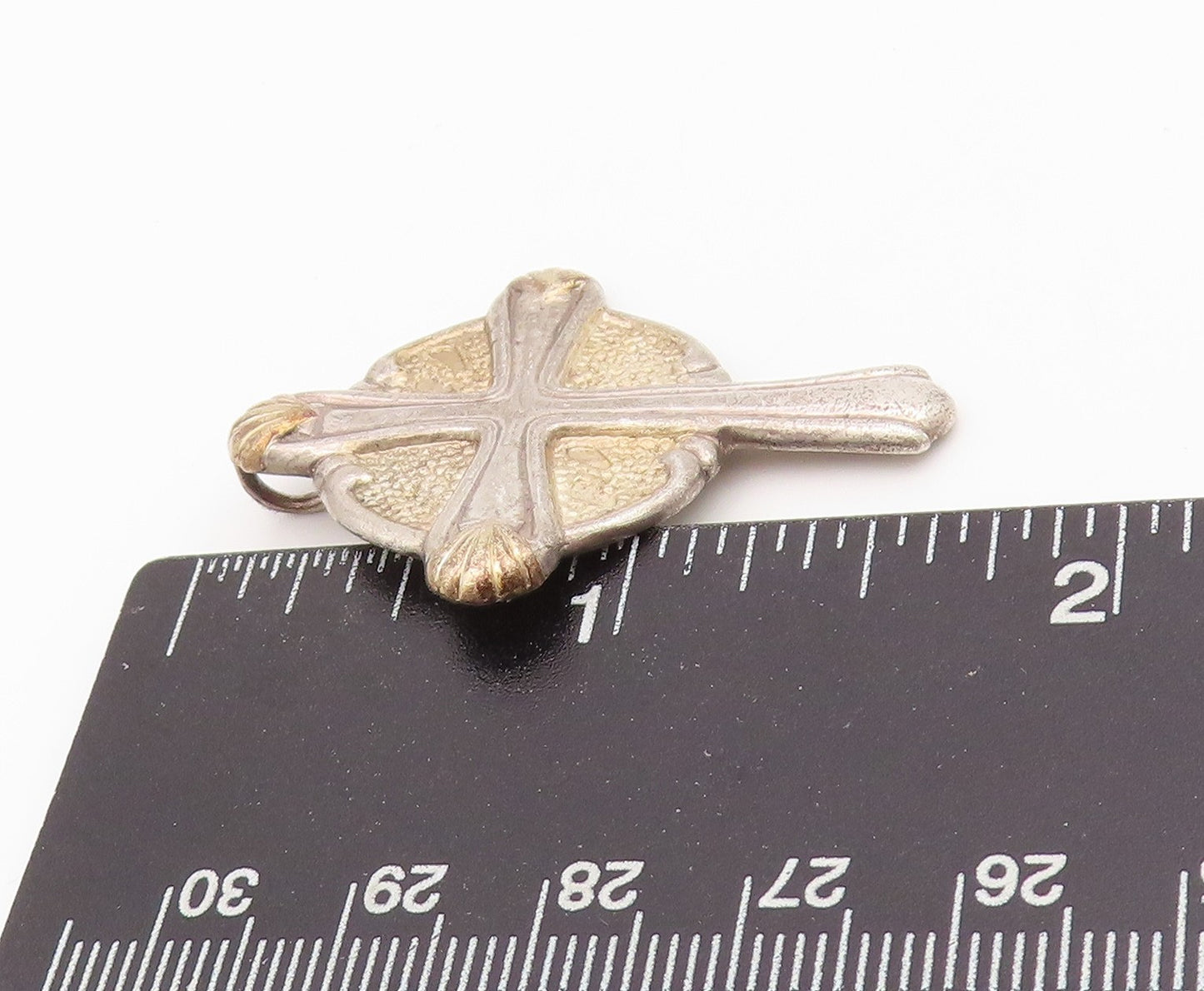 925 Sterling Silver Vintage Pendant GORHAM Antique Religious Cross  PT24250