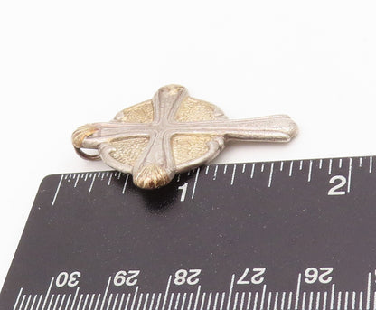 925 Sterling Silver Vintage Pendant GORHAM Antique Religious Cross  PT24250