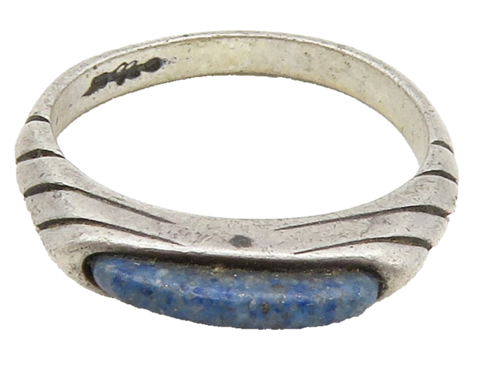 CAROLYN POLLACK RELIOS 925 Silver Vintage Lapis Lazuli Ring Sz 6  RG16012