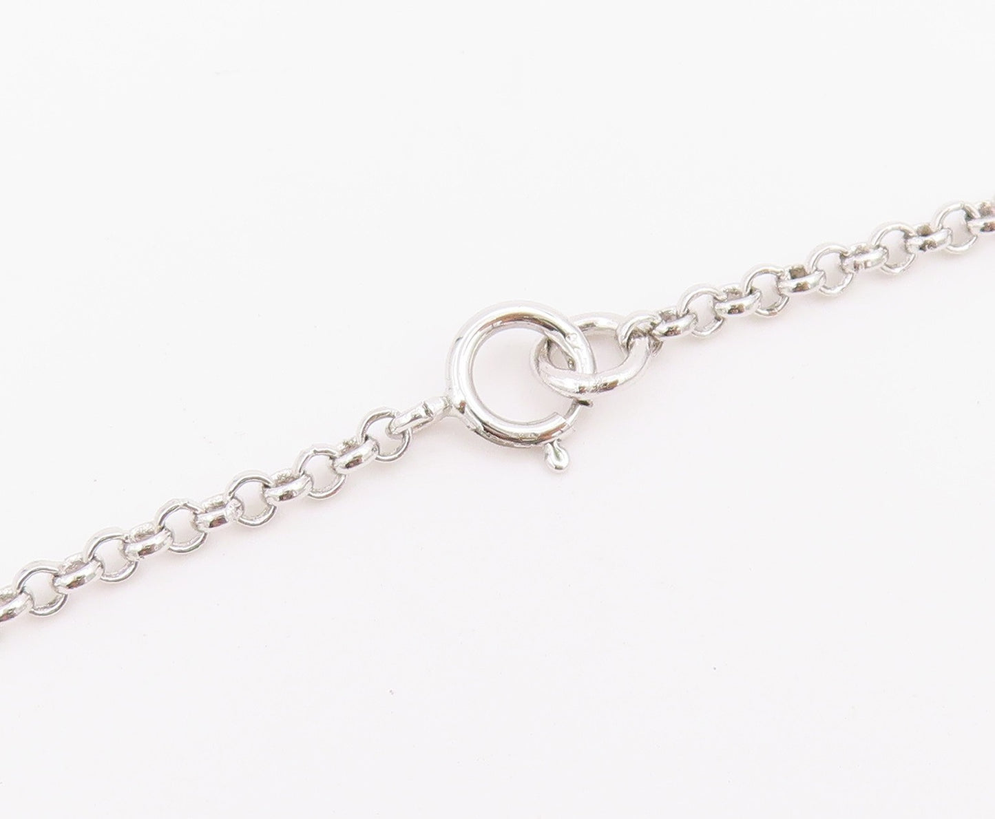925 Sterling Silver Vintage Necklace Modern CZ Cascading Bubble Choker  NE4900