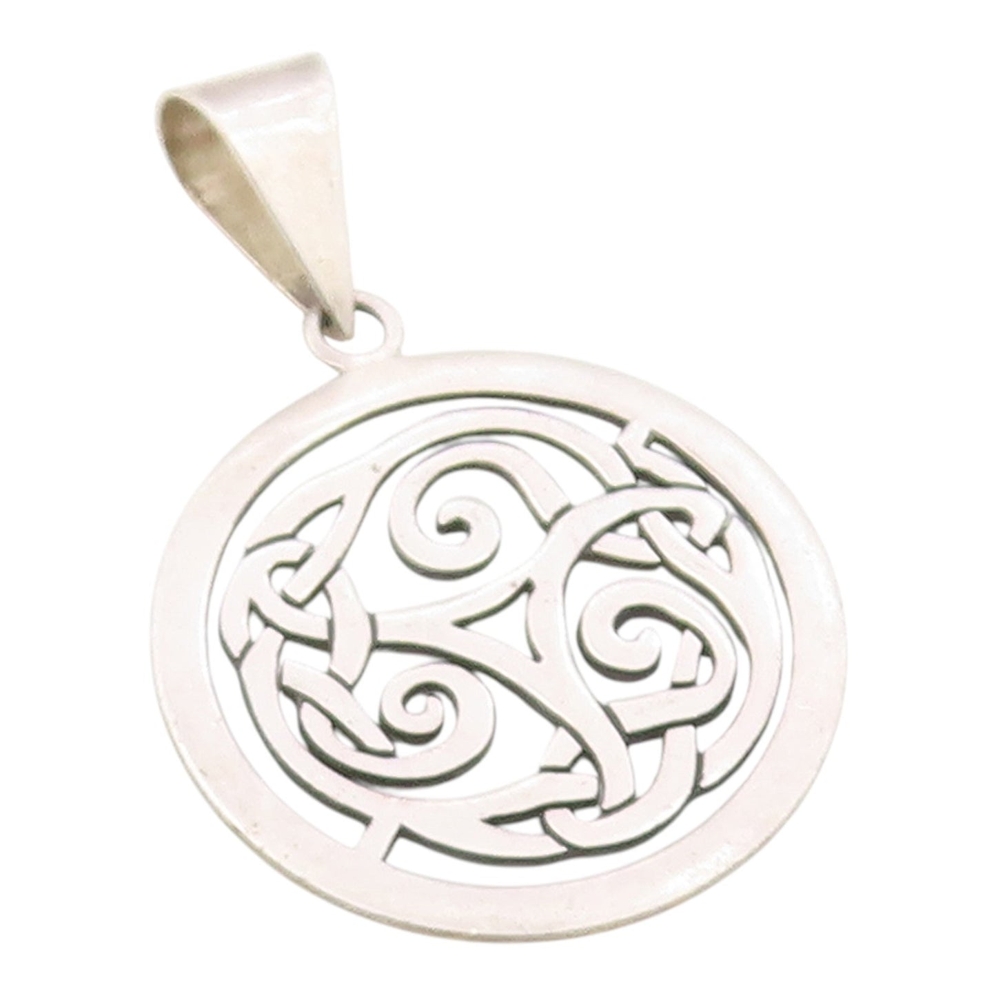 SILPADA 925 Sterling Silver  Vintage Oxidized Celtic Knot Swirl Pendant PT8017
