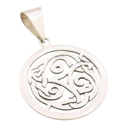 SILPADA 925 Sterling Silver  Vintage Oxidized Celtic Knot Swirl Pendant PT8017