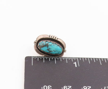 925 Sterling Silver Vintage Earrings NAVAJO ZUNI Gemstone Single Lot EG14306