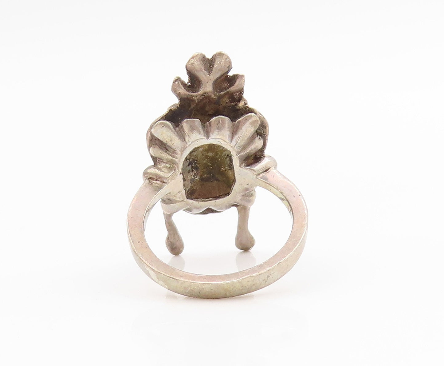 925 Sterling Silver Vintage Ring Ethnic Figural With Headdress  Sz 6.5  RG34559