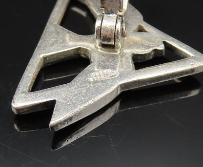 CREED 925 Silver  Vintage Religious Flying Dove Birds Cuff Links  TR3408