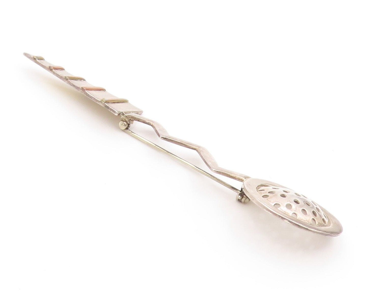 925 Sterling Silver Vintage Brooch MEXICO Cutout Wine Opener Design   BP11545