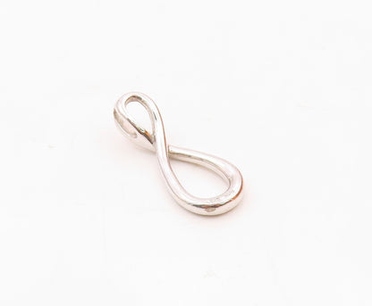 925 Silver  Vintage Dainty Genuine Diamonds Twisted Drop Pendant  PT21424