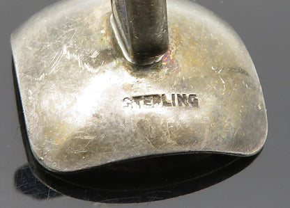 JONTYE 925 Sterling Silver  Vintage Shiny Smooth Square Cufflinks  TR2787