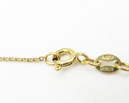925 Silver  Genuine Diamonds Gold Plated Love Heart Chain Necklace  NE1962