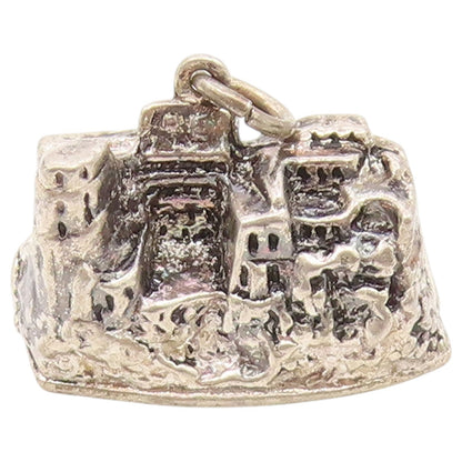 925 Sterling Silver Vintage Pendant Miniature Heidelberg Castle Charm  PT26575