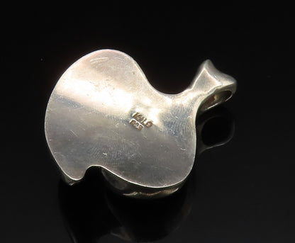 KYLO 925 Sterling Silver  Vintage Concaved Swirl Abstract Pendant  PT20504