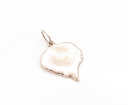 925 Sterling Silver Vintage Pendant TIFFANY & CO. Lancôme Leaf Cutout  PT24140