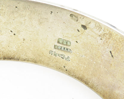 MEXICO 925 Sterling Silver  Vintage Oxidized Pattern Panel Bracelet  BT7299