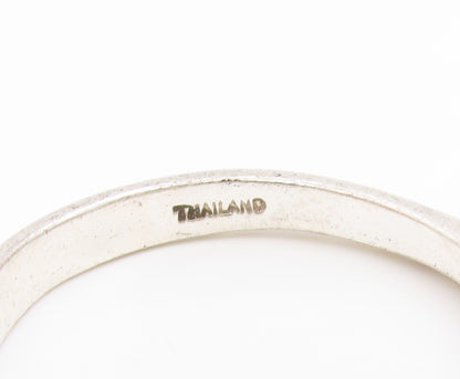 925 Sterling Silver Vintage Ring Minimalist Curvy Wave Dome Band  Sz 9  RG34703