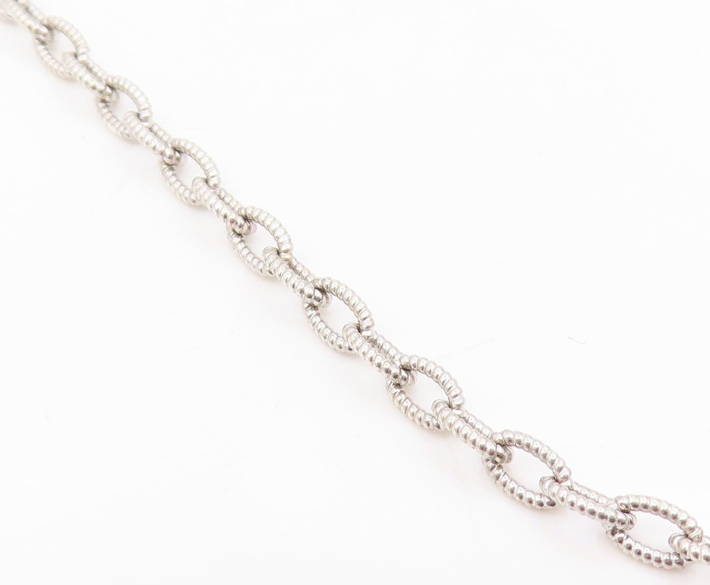 10k Gold & 925 Sterling Silver Vintage Necklace JUDITH RIPKA CZ Chain  NE4853