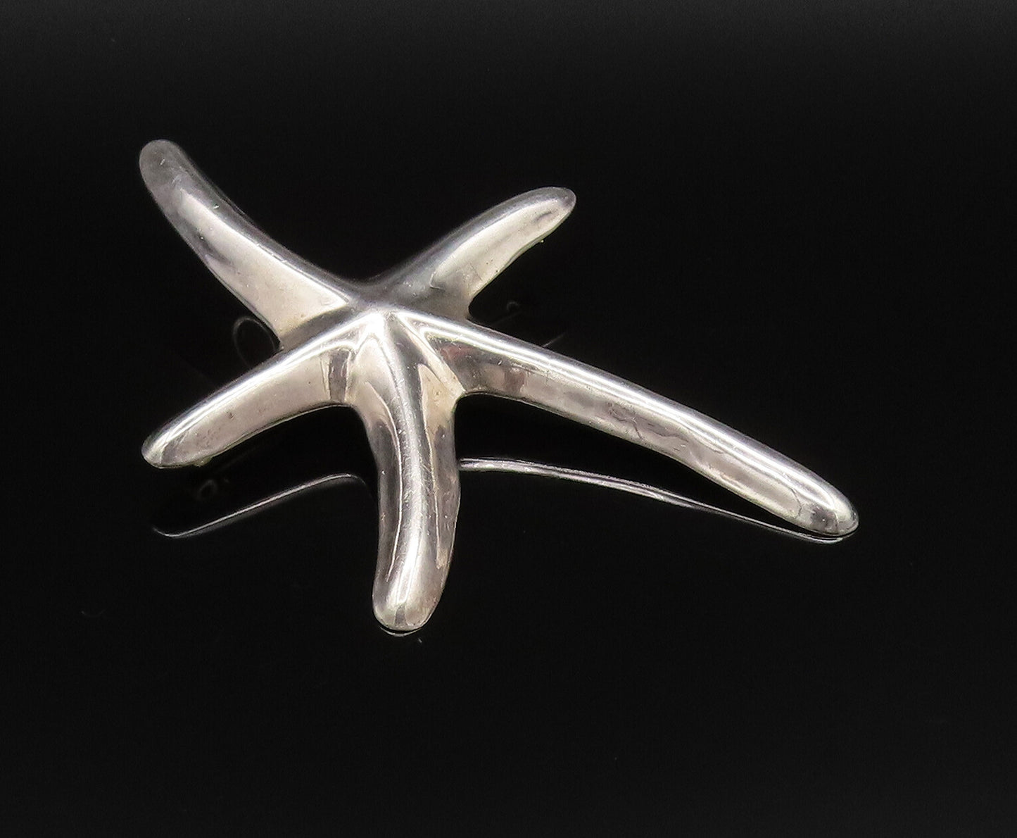 MEXICO 925 Sterling Silver  Vintage Minimalist Starfish Brooch Pin  BP9994