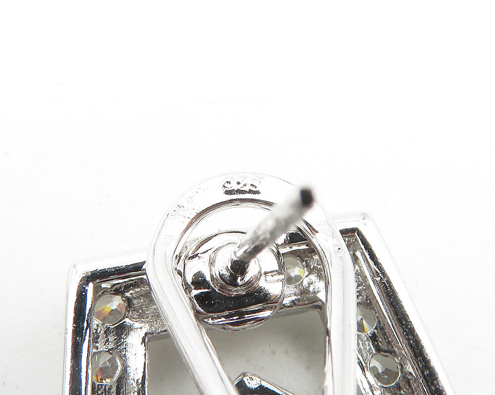 925 Sterling Silver  Sparkling Cubic Zirconia Love Heart Drop Earrings  EG5627