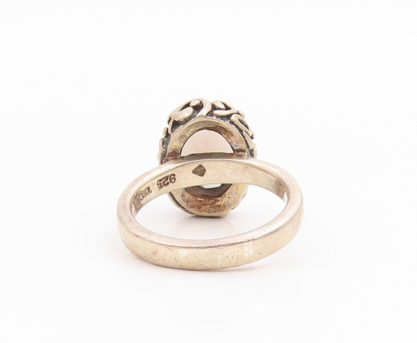925 Sterling Silver Vintage Ring SILPADA Bezel Set Smoky Quartz  Sz 6  RG35553