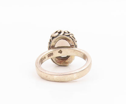 925 Sterling Silver Vintage Ring SILPADA Bezel Set Smoky Quartz  Sz 6  RG35553