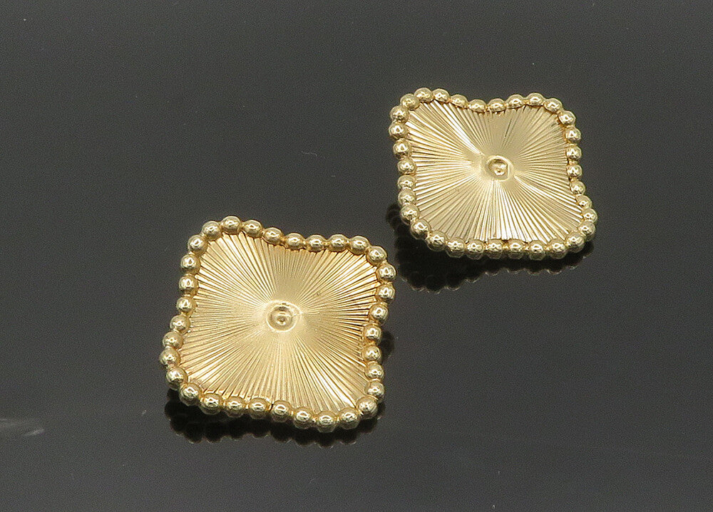 NAPIER 925 Silver  Vintage Rare Shiny Bubble Non Pierce Earrings  EG10047