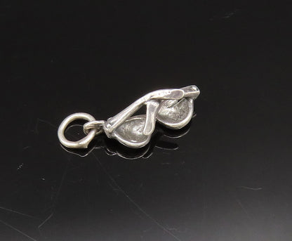 925 Sterling Silver  Vintage Summer Sunglasses Charm Pendant  PT21414