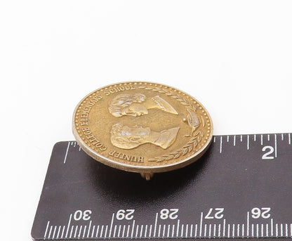 925 Sterling Silver Vintage Brooch Pin Elementary School Coin  BP11187