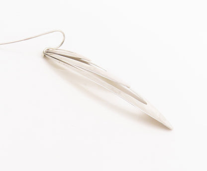 925 Sterling Silver Vintage Earrings RLM STUDIO Leaves Cutout Dangles  EG12877