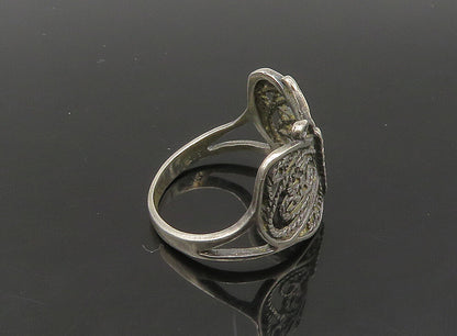 925 Sterling Silver  Vintage Swirl Twist Butterfly Band Ring Sz 9  RG23605