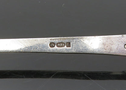IRELAND 925 Sterling Silver  Vintage Enamel Clover Espresso Spoon   TR2878