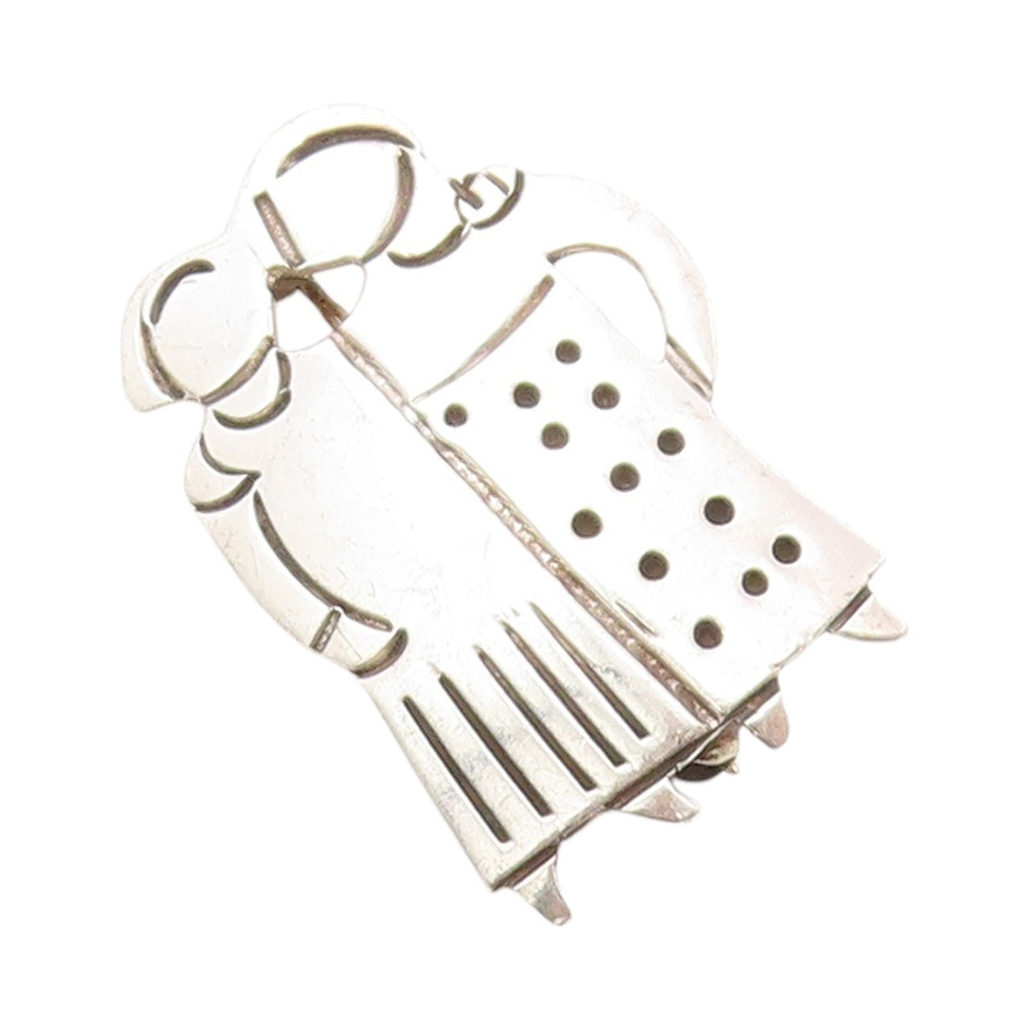 925 Sterling Silver Vintage Brooch Two Girls Hanging Around Best Friends BP11637