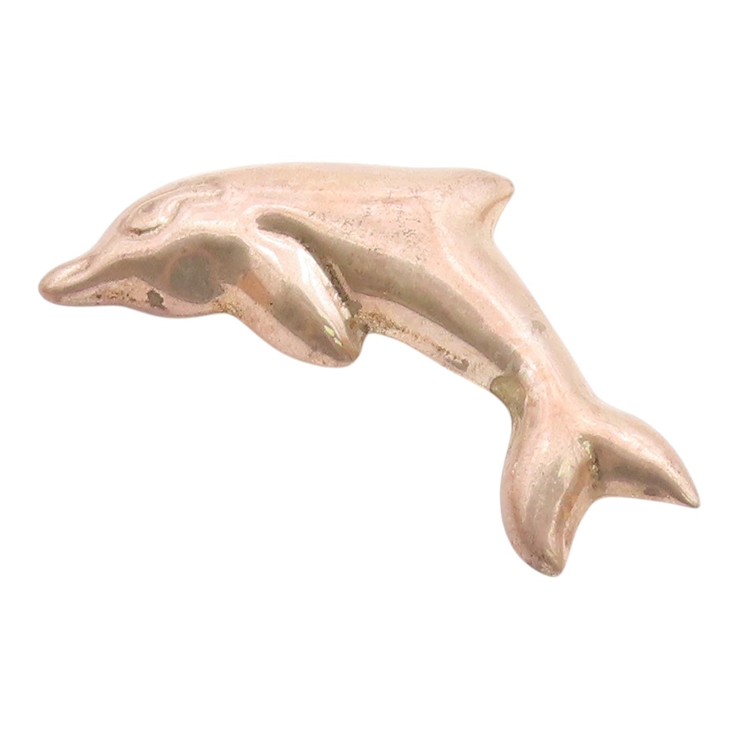MEXICO 925 Sterling Silver  Vintage Shiny Leaping Dolphin Brooch Pin  BP5003