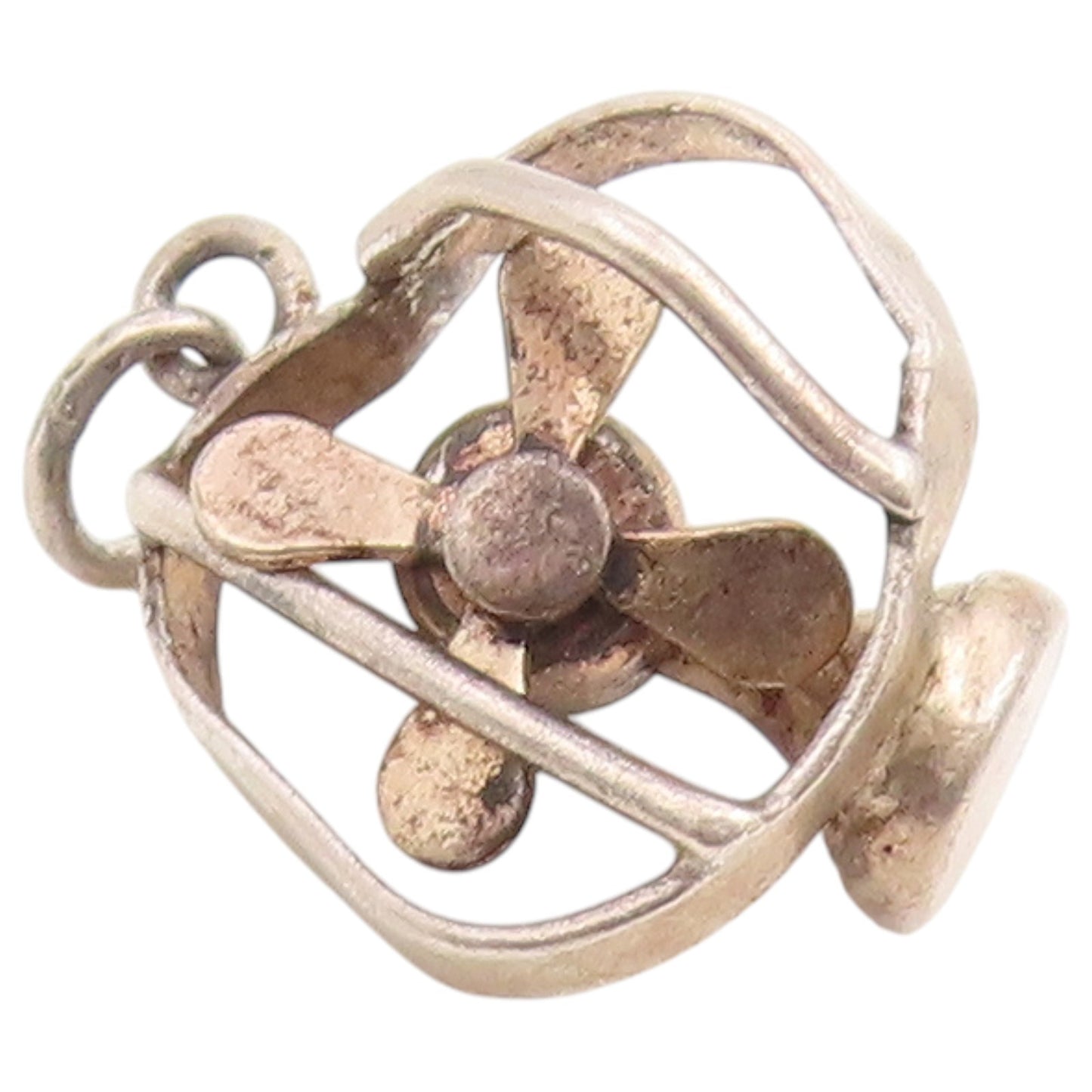 925 Sterling Silver Vintage Pendant Miniature Electric Table Fan Charm  PT26633