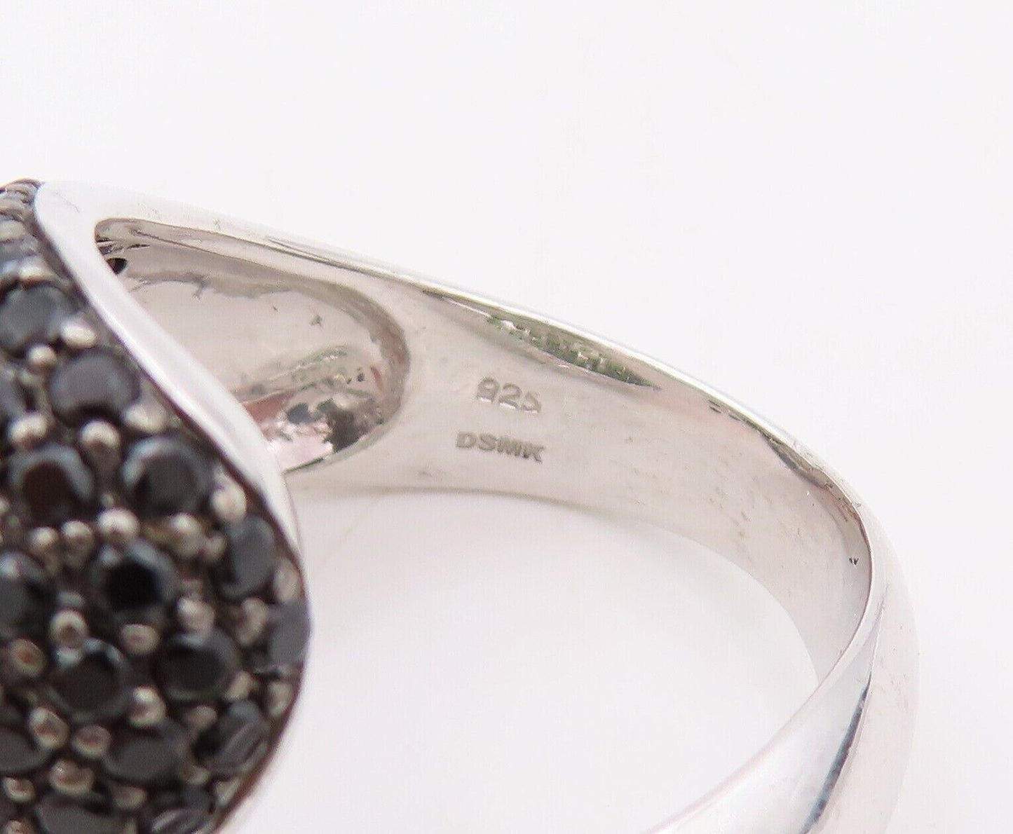 925 Sterling Silver Vintage Ring Designer Spinel & Green Topaz Knot Sz 7 RG30294