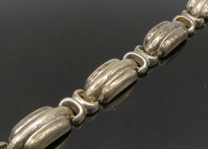 BAYANIHAN 925 Sterling Silver  Vintage Hollow Fluted Chain Bracelet  BT8952