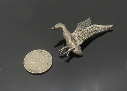 DANECRAFT 925 Sterling Silver  Vintage Antique Bird Motif Brooch Pin  BP8018