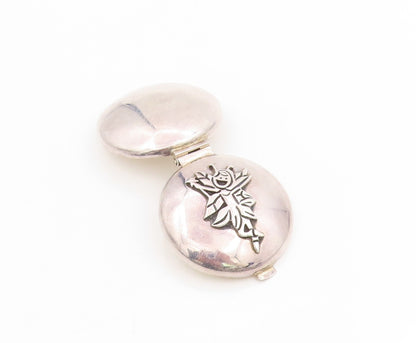 925 Sterling Silver Vintage Pill Box EMILIA CASTILLO Fairy Trinket OPENS  TR4106