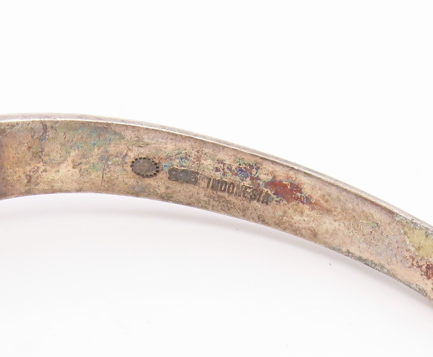 925 Sterling Silver Vintage Bracelet Solid Engraved Floral Design Cuff  BT11804