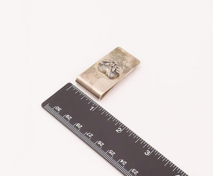 LAGOS CAVIAR 925 Silver  Vintage Brutalist & Swirly Heart Tie Pin  TR3483