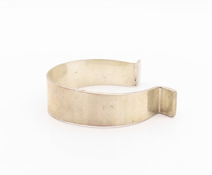 925 Sterling Silver Vintage Bracelet HANS HANSEN DENMARK Minimalist Cuff BT11093