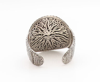 925 Sterling Silver Vintage Bracelet JOHN HARDY Dot Rare Heavy Cuff  BT11909