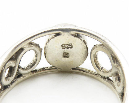 925 Sterling Silver  Rainbow Metallic Infinity Swirl Band Ring Sz 9  RG11556