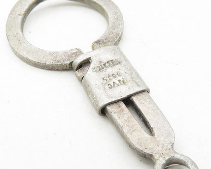 NVC MEXICO 925 Sterling Silver  Vintage Baseball Cap Motif Key Chain   TR1751