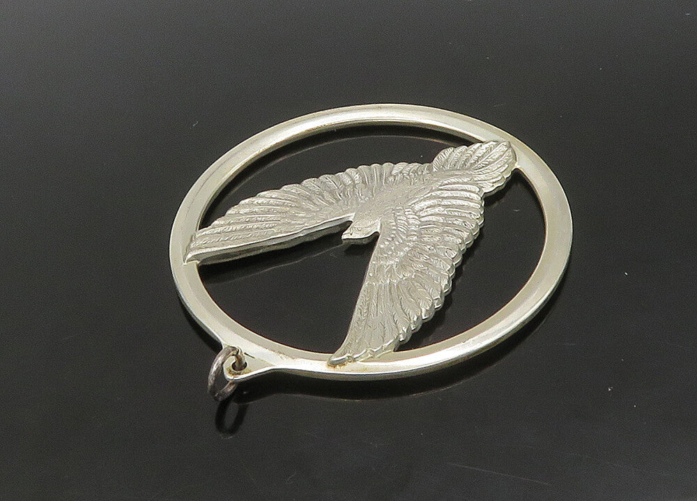WALLACE 925 Silver  Vintage Peace On Earth Good Will Dove Pendant  PT18860