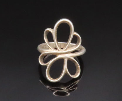 925 Sterling Silver  Vintage Open Twisted Butterfly Motif Ring Sz 6.5  RG25040