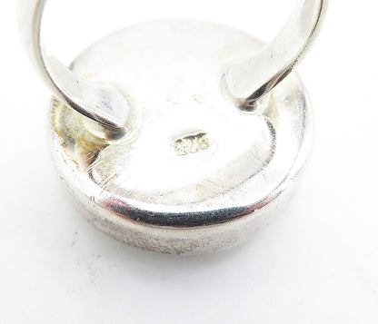 925 Sterling Silver  Vintage Shive Eye Shell Swirl Cocktail Ring Sz 6.5 RG6165