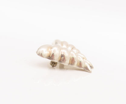 925 Sterling Silver Vintage Brooch Pin TIFFANY Puffed Carved Butterfly  BP11074
