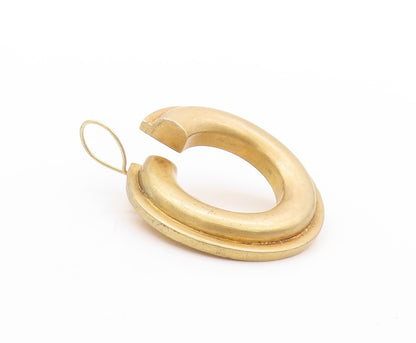 925 Sterling Silver Vintage Earrings Gold Plated POMERANTZ Open Hoops  EG13565