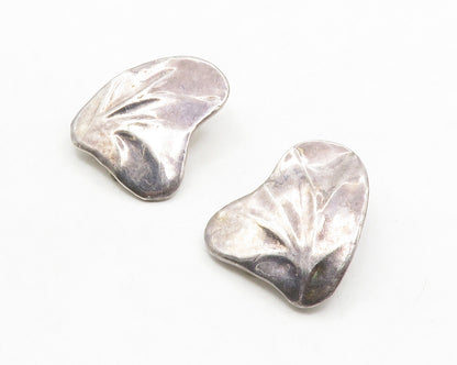 ISRAEL 925 Sterling Silver  Vintage Dark Tone Non Pierce Earrings  EG6904