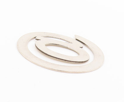925 Sterling Silver Vintage Book Mark Minimalist @ Symbol Maze Cut Out  TR3972