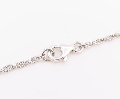 925 Sterling Silver Vintage Necklace Multi Gemstone Elegant Floral Chain  NE4897